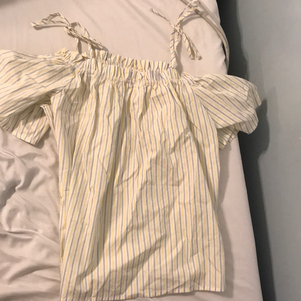 Off the shoulder flowy summer blouse
